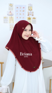 BRIANA Daffi Hijab Jilbab Instan Terbaru 2024 Hijab Ory Simple Jersey Perfume Premium Kekinian
