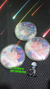 Alien Stage Lenticular Acrylic Button PIn Ivan Till Luka Hyuna Mizi Sua