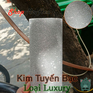 [Cuộn 3060cm] Decal Vinyl Kim Tuyến Luxury Loại Xịn Óng Ánh - Dán Điện Thoại Laptop Xe Ô Tô