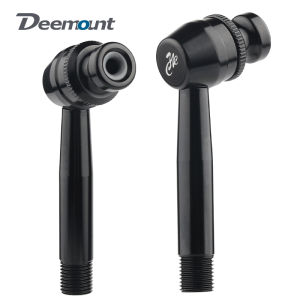 Deemount Disc Wheel Adapter 7-Shaped Presta to Schrader Valve W/20CM Hose Optional Pump Connector Inflator Cycling Accessories