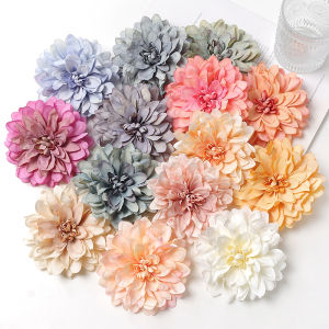 1ชิ้นหัวดอกไม้ปลอมอุปกรณ์กิ๊บติดผมประดับศีรษะ DIY ดอกไม้ปลอมกำแพงดอกไม้บ้านของตกแต่งปาร์ตี้งานแต่งงานดอกไม้จำลอง