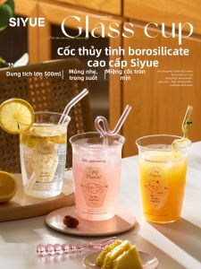 SIYUE | Cốc Nước Kính Chống Nóng Sang Trọng cho Sử Dụng tại Nhà Mùa Hè