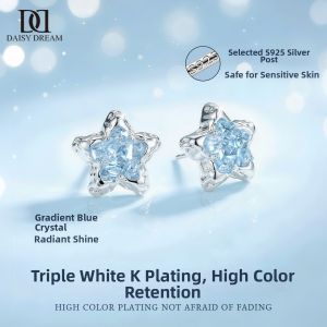 DAISY DREAM | Blue Star 925 Sterling Silver Luxury Earrings For Women