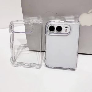 Luxury Transparent Fold Phone Case For iPhone Duo Ultra 18Duo Shockproof Clear Acrylic Hard Cover For IPhone Duo 18 Fold Funda
