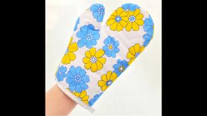 E.B. Cotton Gloves Microwave Heat Resistant Thickened High Temperature Baking Anti-slip Mittens Single Gloves 1pc（Color Random ）