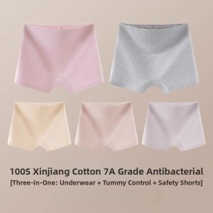 High Waist Abdominal Support Cotton Antimicrobial Panty Anti-Slip
