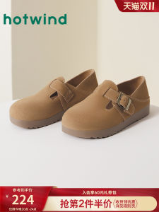 Hotwind Retro Birkenstock Sandals Womens Flat Two-Way Wear Casual Thick Bottom Shoes Spring Autumn Season Fashion Footwear