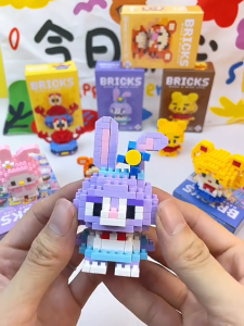 COD Mini Building Block Assembling Educational Toys Sanrio Mini Building Blocks Birthday Gift