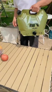 8L Outdoor Portable Water Storage Bag Folding Large Capacity Water Bag with Faucet Camping Equipment