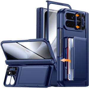 for Google 10 Pro Fold Phone CaseBuild in Screen ProtectorCard Holder [RFID Blocking] Kickstand Camera Cover Case-Titanium
