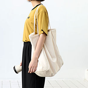 INS Large Capacity Cloth Handbag South Korea Classic Easiest for Match Pure Color Tote Bag Lazy Style Canvas Female Large Shoulder Bag