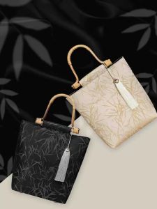 Retro Bamboo Node Handbag Large Capacity New Chinese Style Qipao Bag Versatile Daily Match Young Womens Handbag