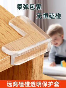 Transparent Safety Corner Protectors Bed Cabinet Table Tea Table Edge 90 Degree Right Angle Sharp Corner Clear Protection Cover Anti-Collision Stickers