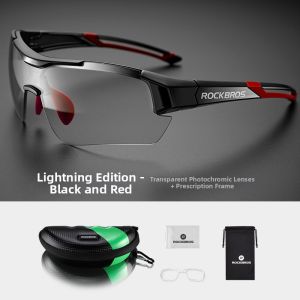 RockBros | UV Protection Photochromic Prescription Sports Sunglasses