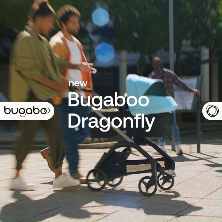 Bugaboo Dragonfly Stroller | Lightweight City Stroller, Compact Fold, Travel-Friendly Pram