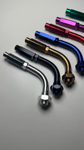 ข้องอสายเร่ง ตัวปรับสายคันเร่ง ข้องอสายคันเร่ง แข็งแรง ทนทาน และป้องกันสนิม สินค้าใหม่และคุณภาพสูง 100% สําหรับรถจักรยานยนต์ แต่ง มิเนียม แบบเกลียว 90องศา 1 ชิ้น