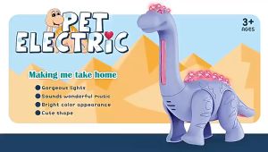 ไดโนเสาร์ หุ่นยนต์ 3D ของเล่นสำหรับเด็ก มีไฟและเสียงคำราม เดินได้ วัสดุพลาสติก ของเล่นเสริมพัฒนาการเด็ก