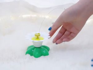 Mainan Kucing Kupu-Kupu Elektrik Berputar Interaktif Edukasi Cat Toy Electric Butterfly Teaser