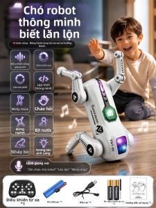 Letop Baby | Đồ Chơi Robot Chó Đi Bộ Và Sủa Điều Khiển Từ Xa