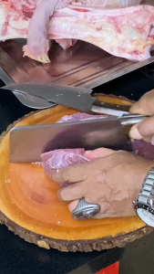 Juragan Pisau | Pisau Chef Besar Cacah Daging Tulang Tajam Baja Sup9 Multifungsi