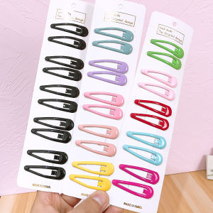 Cute Black BB Hair Clips for Girls Students Side Bangs Clips Children Accessories Korean Style Hair Decorations for Kids