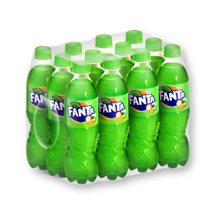 Fanta แฟนต้า น้ำอัดลม กลิ่นฟรุตพันช์ ขนาด 330 มล. x 12 ขวด