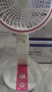 Kipas led Portable F-2018 bisa di cas / Kipas Lipat / Mini Fan FLeco 2018 | kipas folding fan batre dan bisa di cas/portable