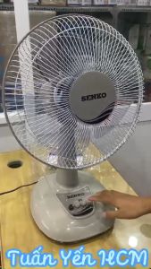 Quạt bàn Senko B1216 công suất 40W - 3 chế độ gió - Hàng chính hãng