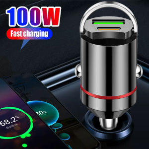Alloy Models Pull Ring Invisible Car Charger USB C Type Fast Charging Auto Cell Phone Chargers Automotive Accessories