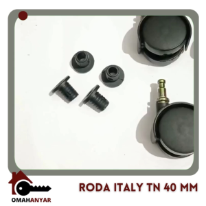 Roda Italy Roda Plastik TN 40mm Tanpa Rem1 Set Isi 4 Pcs