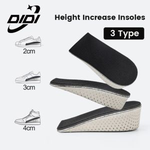 DIDI 1 Pair 4cm Height Increase Insoles Half Insole Breathable Shoe Insoles Heighten Heel Insert Sports Shoes Pad