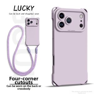 GGUU | iPhone 17 Protective Case Full Coverage Silicone with Shoulder Strap for Women
