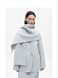 Wool Blend Double-Faced Coat