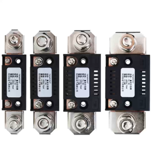 VANEAIMS FL-2C DC Ammeter Shunt Resistor 75mV 10A-600A Class 0.5 External Shunt for Digital Analog Panel Meter