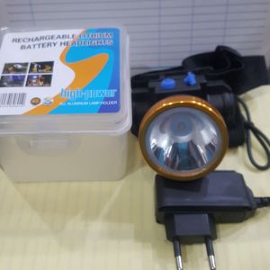 Senter Kepala Rechargeable Lithium baterai led putih