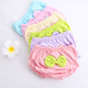Pure ผ้าฝ้าย เด็กทารก ชุดชั้นในสาวขนมปัง กางเกง 0-1 ปีทารกแรกเกิดกางเกงขาสั้น 3 เดือนเด็กชุดชั้นในเด็กสบาย กางเกงใน