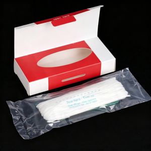50pcs/box 2-in-1 Orthodontic Expanding Floss Multifunctional Cleaning Wire Deep Clean Floss for Braces Bridges & Implants