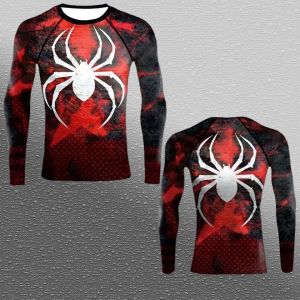 Hot Toys | Popular Marvel Series Spider Characters Sports Fitness Wear Summer Autumn Breathable Long-sleeved Tshirt Family Matching Clothes