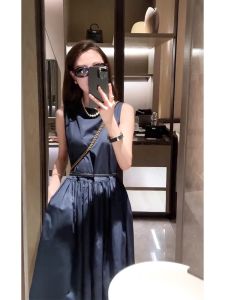 QFN | Đầm Xanh Không Tay Đơn Giản Cao Cấp
