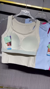 Áo crop 3 lỗ nữ tập gym yoga pickleball mút may liền thun lạnh quảng châu cao cấp co giãn 4 chiều BINSPORTS A343