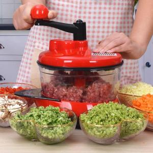 MENGMIAN | Hand Operated Food Processor Manual Grinding