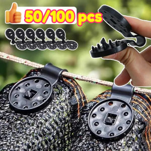 50pcs Heavy Duty Lock Grip Plastic Clips Greenhouse Shade Cloth Fix Clamp Tarp Clips Fence Fabric Clips for Garden Netting