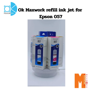 Ok Maxwork refill ink for epson 057 bk/c/m/y/lc/lm ออกใบกำกับภาษีได้ ส่งจาก กทม.