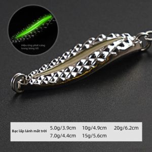 TRY&V | Mồi Câu Cá Trên Băng TRUVEX 15g/20g Mồi Kim Loại Dạng Thìa Xoay Mồi Cứng Có Móc Ba Ngạnh Dành Cho Cá Hồi Cá Chó Câu Cá Mùa Đông