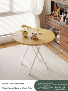 YOUDIANNIU | Folding Round Space-saving Dining Table