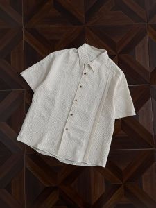 WUKONGYOUHUO | Áo Sơ Mi Dạ Hội Mỹ Kiểu Retro Tay Ngắn