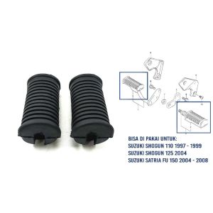 Karet Barstep Satria FU 150 (Set Isi 2) - Footstep Postep Pijakan Kaki Depan Suzuki Shogun 110 Shogun New