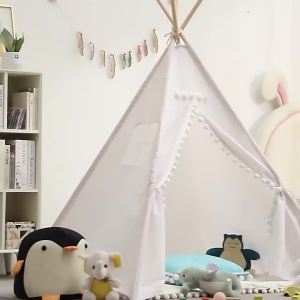 Children Teepee Tents Indoor Outdoor Foldable Kid Play House Toy 1.35m /1.6m Tent Princess Castle for Girl Boy