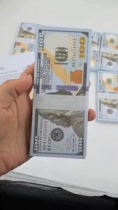 50 USD Gold Foil Money Uang Emas Dollar US Pembungkus Kado Murah / Uang Seserahan