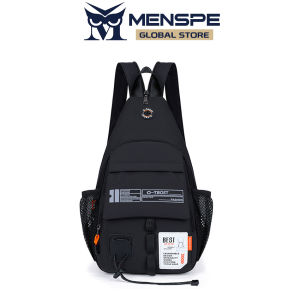 MENSPE Fashion Mens Backpack Shoulder Bag Multifunctional Chest Bag Waterproof Oxford Cloth Large Capacity Travel Backpack Casual Backpack Sports Chest Bag